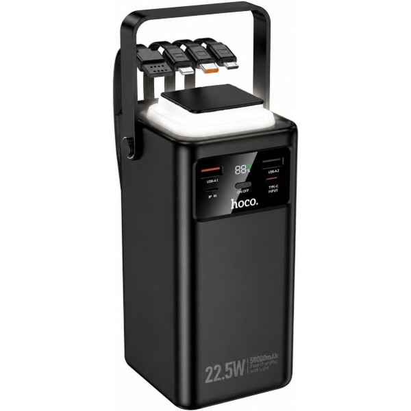 Фото - Батарея мобильная HOCO EJ65A High 22.5W + PD20W 50000 mAh Black (715939) Фото - Батарея мобильная HOCO EJ65A High 22.5W + PD20W 50000 mAh Black (715939)