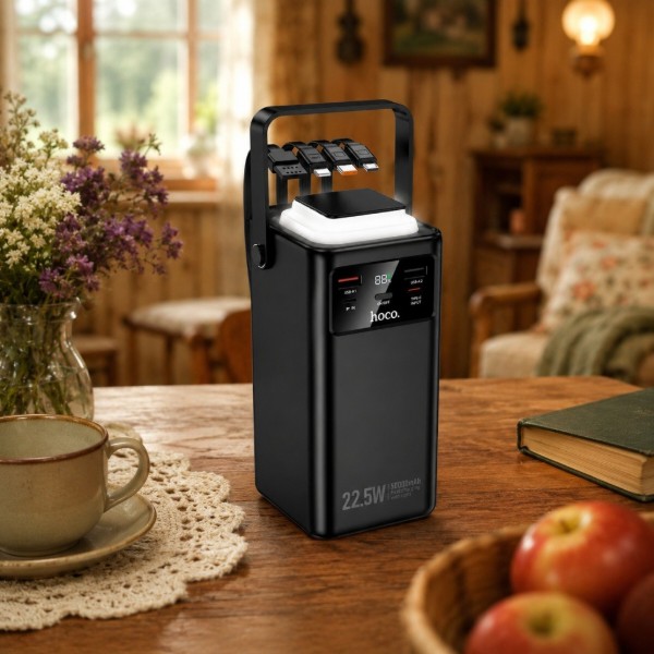 Фото - Батарея мобильная HOCO EJ65A High 22.5W + PD20W 50000 mAh Black (715939)