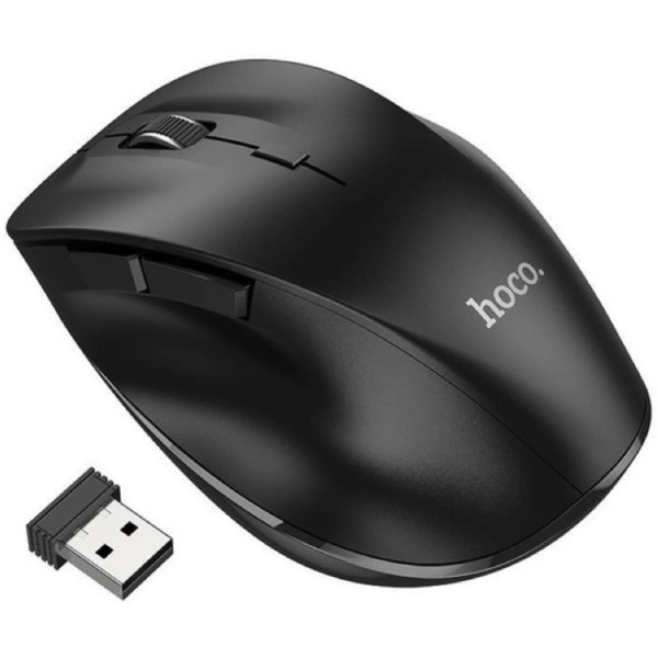 Фото - Мышь беспроводная HOCO GM24 Mystic six-button dual-mode business wireless mouse Black (6931474799432)