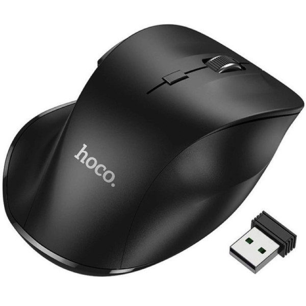 Фото - Мышь беспроводная HOCO GM24 Mystic six-button dual-mode business wireless mouse Black (6931474799432)
