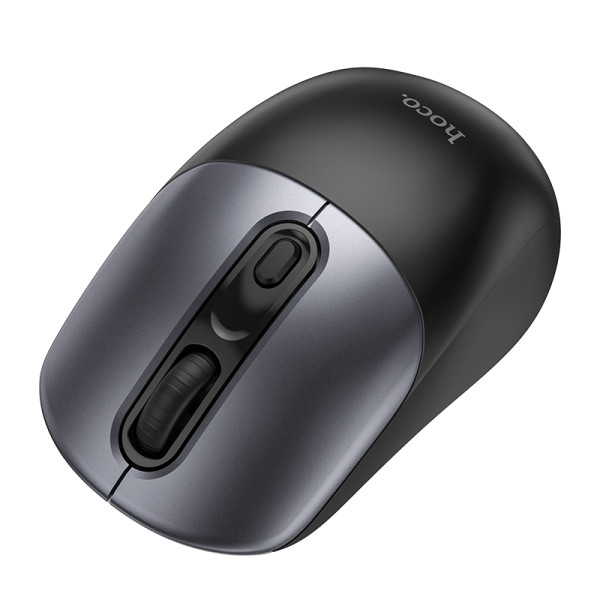 Фото - Миша бездротова HOCO GM28 2.4G business wireless mouse Black Metal Gray (6942007619684)