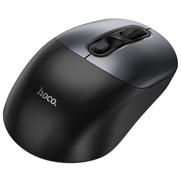 Фото - Миша бездротова HOCO GM28 2.4G business wireless mouse Black Metal Gray (6942007619684)