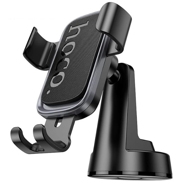 Фото - Автодержатель HOCO H81 Vista Gravity Car holder Black Metal Gray (6942007647915)
