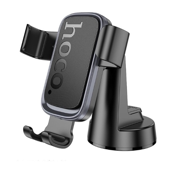 Фото - Автодержатель HOCO H81 Vista Gravity Car holder Black Metal Gray (6942007647915)