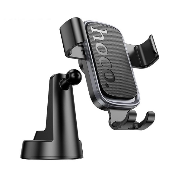 Фото - Автодержатель HOCO H81 Vista Gravity Car holder Black Metal Gray (6942007647915)