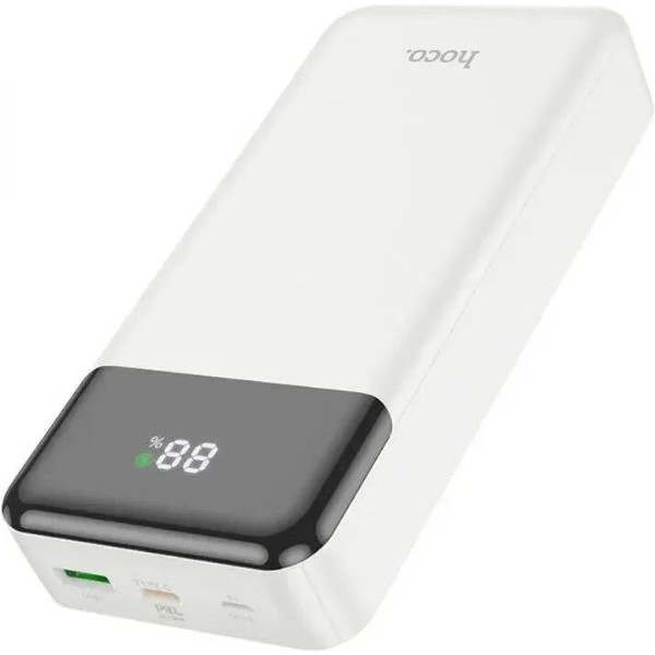Фото - Батарея мобильная HOCO J102A Cool figure PD20W+QC3.0 20000mAh White (6931474783639)