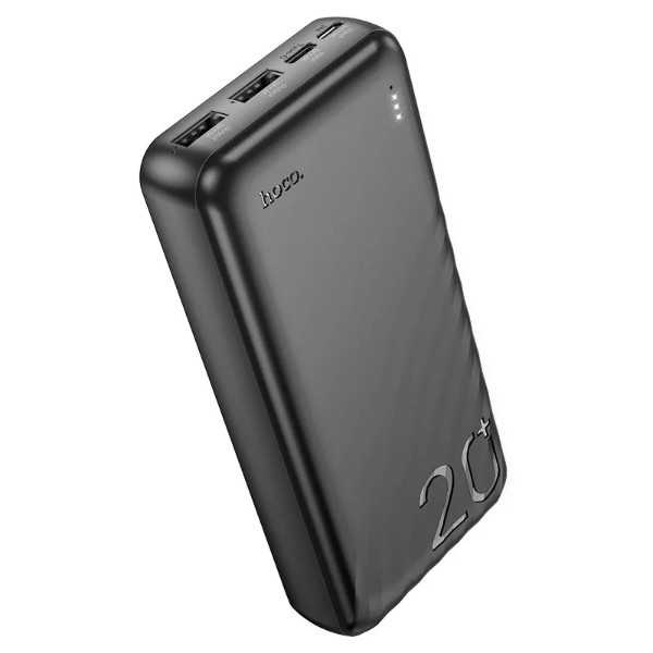 Фото - Батарея мобильная HOCO J123A 20000mAh Black (6942007612067)