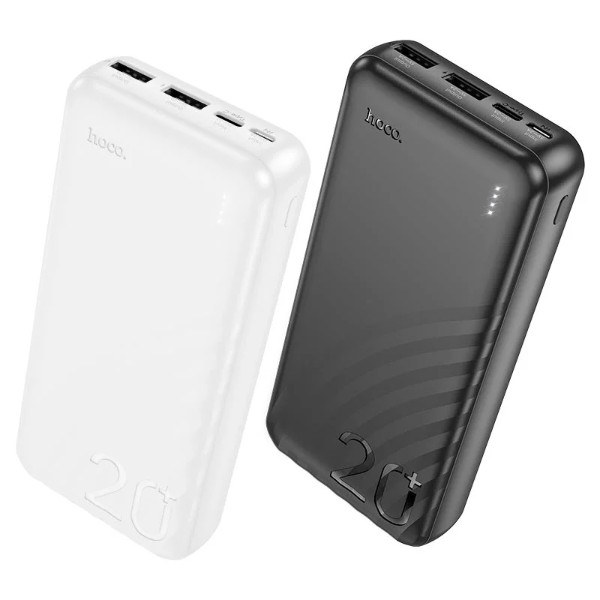 Фото - Батарея мобильная HOCO J123A 20000mAh Black (6942007612067)
