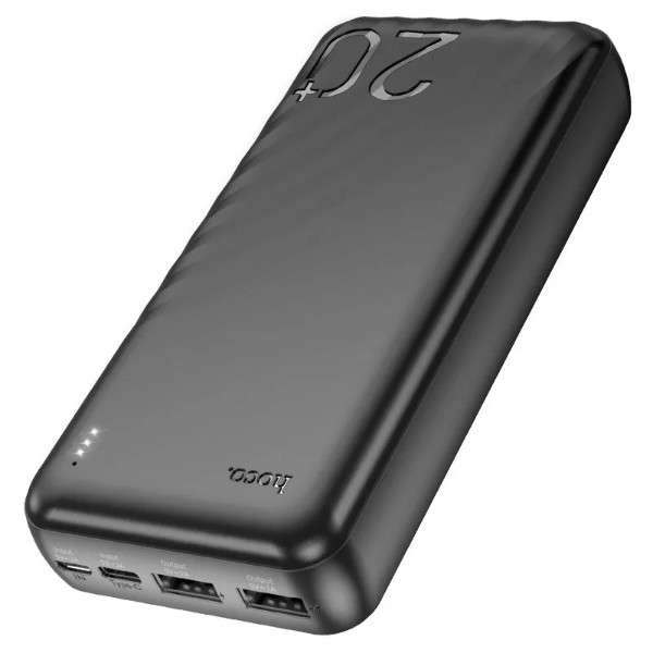 Фото - Батарея мобильная HOCO J123A 20000mAh Black (6942007612067)
