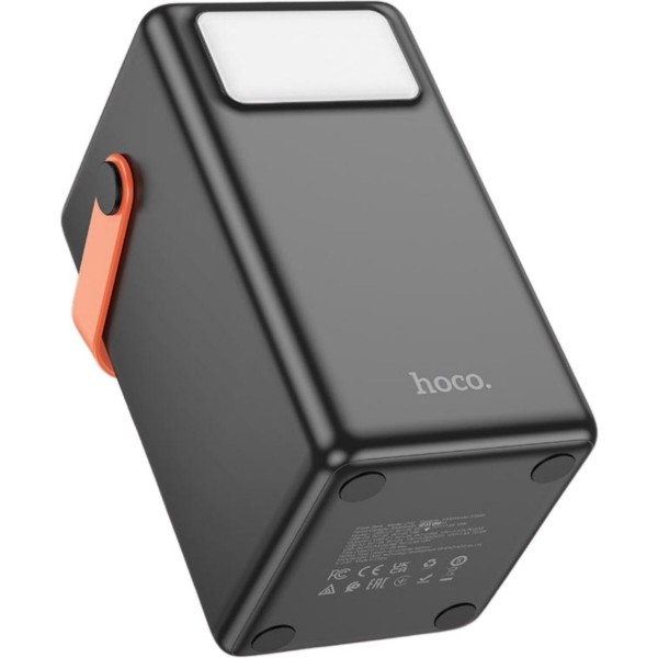 Фото - Батарея мобільна HOCO J142 Surpass 22.5W + PD20W з LED-ліхтарем та ручкою 100000 mAh Black (715655)