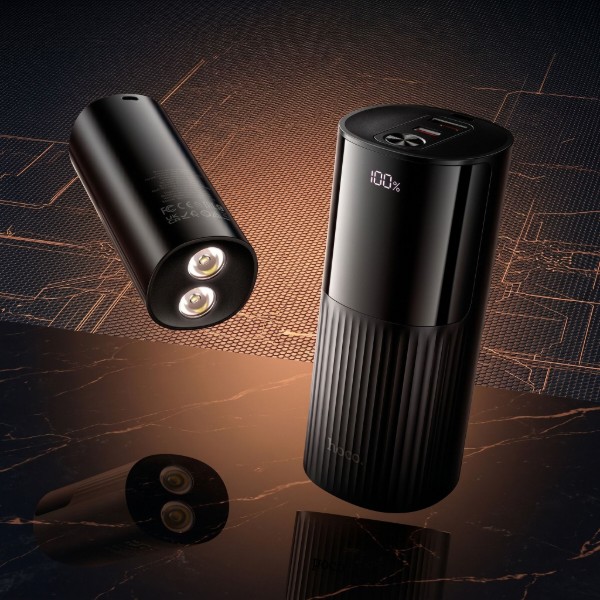 Фото - Батарея мобильная HOCO J150 Stream 22.5W + PD20W с LED-фонарем 20000 mAh Black (715656)