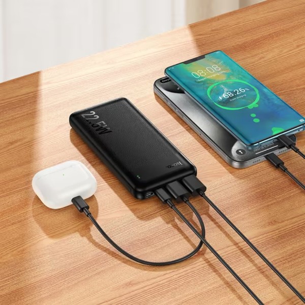 Фото - Батарея мобільна HOCO J159 Essence 22.5W + PD20W 10000 mAh Black (715940)
