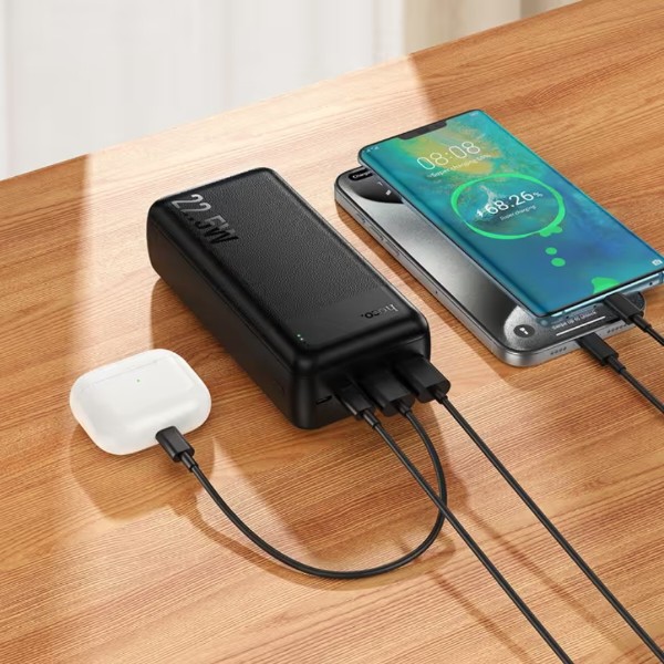 Фото - Батарея мобільна HOCO J159B Essence 22.5W + PD20W 30000 mAh Black (715941)
