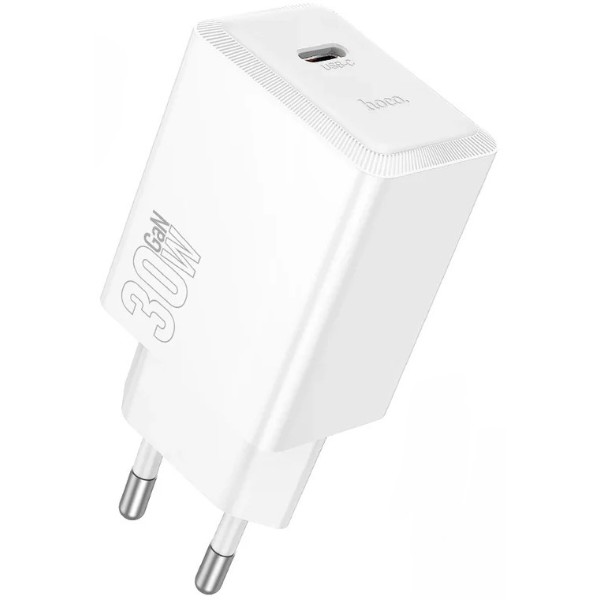 Фото - Сетевое зарядное устройство HOCO N70 PD30W charger set(C to iP) White (6942007651349)