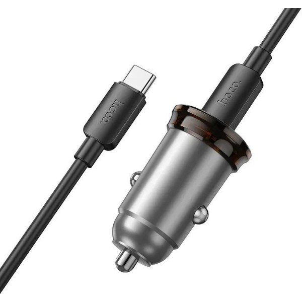Фото - Автомобильное зарядное устройство HOCO NZ16 Rigorous single port PD30W Metal Grey (6942007644730)