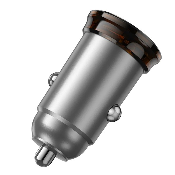 Фото - Автомобильное зарядное устройство HOCO NZ16B Rigorous PD45W(2C) car charger Metal Grey (6942007644778)