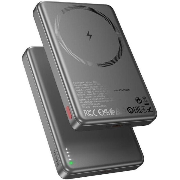 Фото - Батарея мобільна HOCO Q26A Joy PD20W Magnetic 10000 mAh Gray (715647)