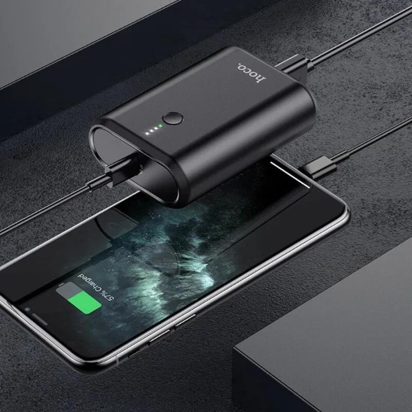 Фото - Батарея мобільна HOCO Q3 Mayflower PD20W+QC3.0 10000mAh Black (6931474742896)