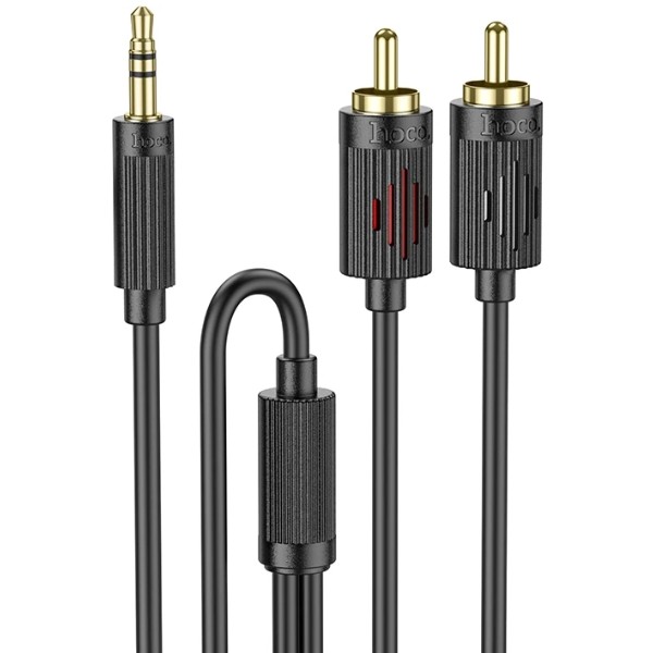 Фото - Кабель RCA HOCO UPA28 3.5 double lotus RCA audio cable Black (6942007607759) Фото - Кабель RCA HOCO UPA28 3.5 double lotus RCA audio cable Black (6942007607759)