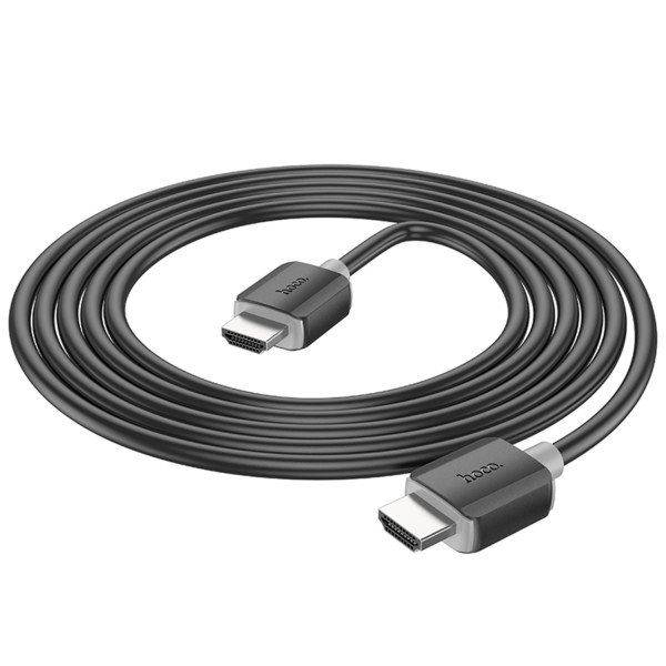 Фото - Кабель HDMI HOCO US08 HDTV 2.0 male-to-male 4K HD data cable 2M Black (6931474799395)