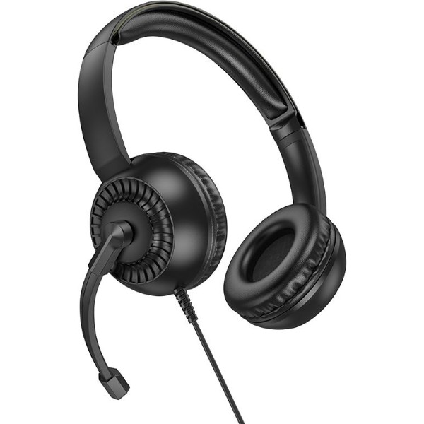 Фото - Гарнітура дротова ігрова HOCO W112 Pure headphones Black (6942007645041)