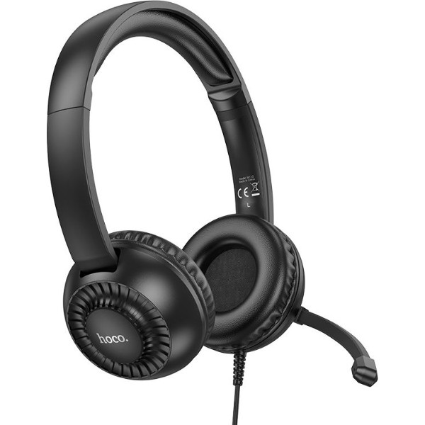 Фото - Гарнітура дротова ігрова HOCO W112 Pure headphones Black (6942007645041)