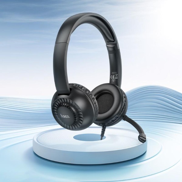 Фото - Гарнітура дротова ігрова HOCO W112 Pure headphones Black (6942007645041)