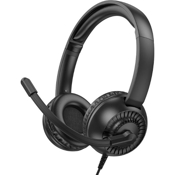 Фото - Гарнітура дротова ігрова HOCO W112 Pure headphones Black (6942007645041)