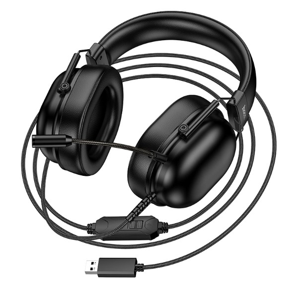 Фото - Гарнитура проводная игровая HOCO W113 Dynamic USB7.1 Black (6942007664127)