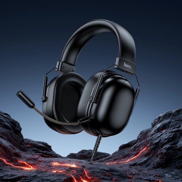 Фото - Гарнитура проводная игровая HOCO W113 Dynamic USB7.1 Black (6942007664127)