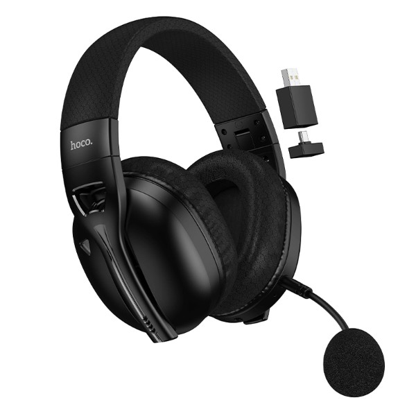 Фото - Гарнітура бездротова ігрова HOCO W114 Black (6942007671439)