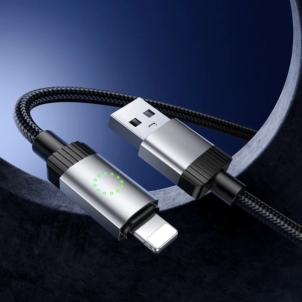 Фото - Кабель HOCO X117 Star charging data cable iP Black (6942007652544)