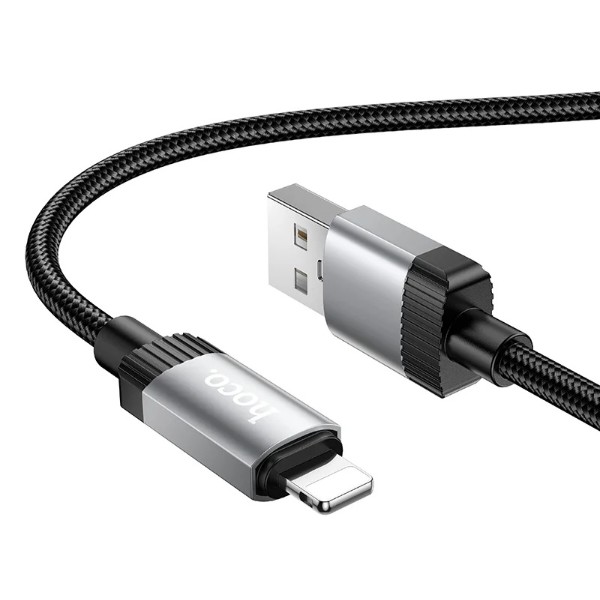 Фото - Кабель HOCO X117 Star charging data cable iP Black (6942007652544)
