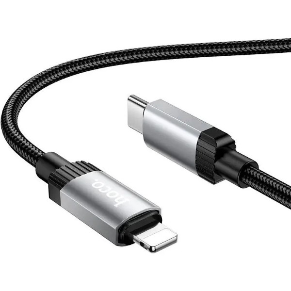 Фото - Кабель HOCO X117 Star PD27W charging data cable iP Black (6942007652520)