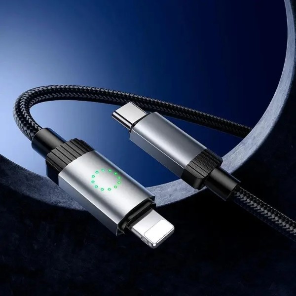 Фото - Кабель HOCO X117 Star PD27W charging data cable iP Black (6942007652520)