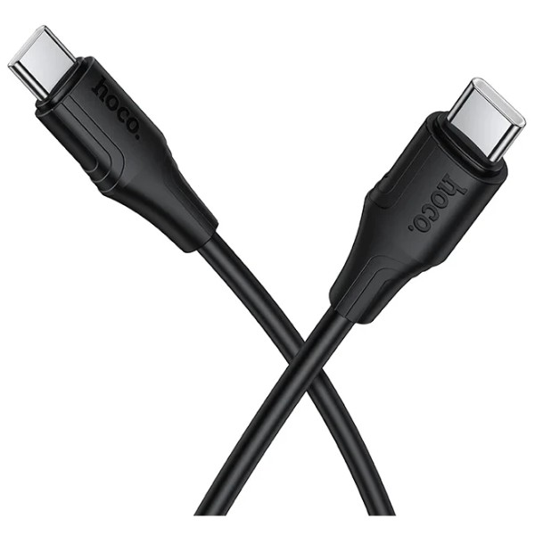 Фото - Кабель HOCO X124 Bien 60W C to C Black (6942007664448)