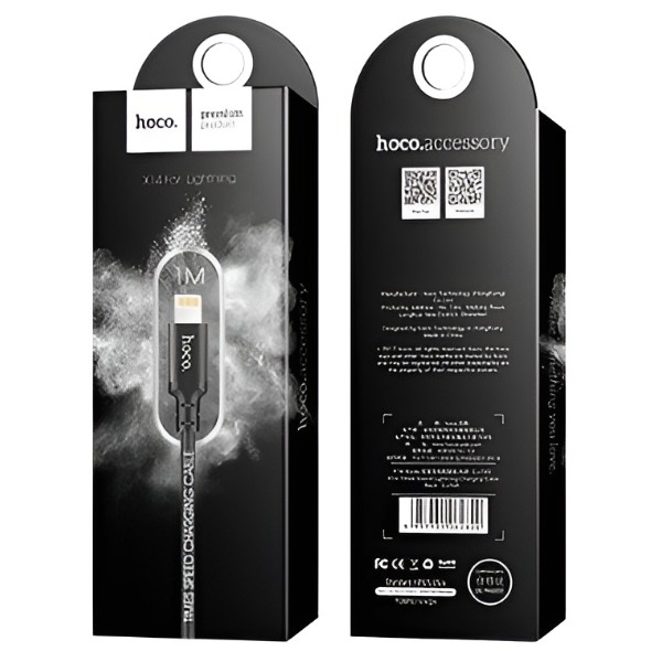 Фото - Кабель HOCO X14 USB to iP 2A, 1m Black (6957531062820)