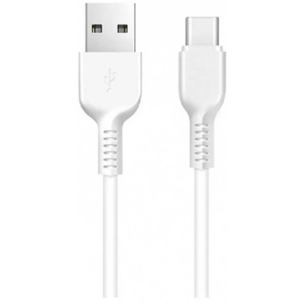 Фото - Кабель HOCO X20 USB to Type-C 3A, 1m White (6957531068853)