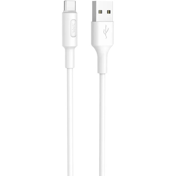 Фото - Кабель HOCO X25 USB to Type-C 2A, 1m White (6957531080152)