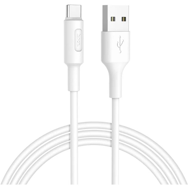 Фото - Кабель HOCO X25 USB to Type-C 2A, 1m White (6957531080152)