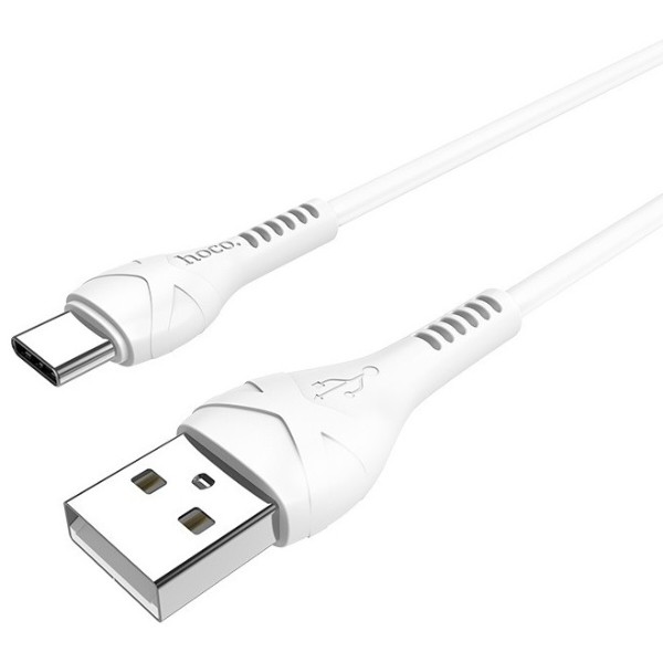 Фото - Кабель HOCO X37 USB to Type-C 3A, 1m White (6931474710512)