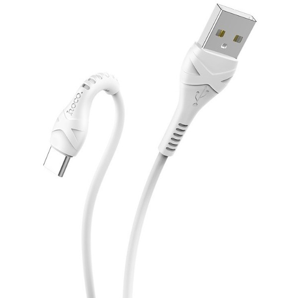 Фото - Кабель HOCO X37 USB to Type-C 3A, 1m White (6931474710512)