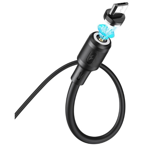 Фото - Кабель синхронизации данных HOCO X52 USB to Micro 2.4A, 1m Black (6931474735539)