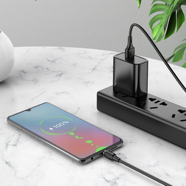 Фото - Кабель синхронизации данных HOCO X52 USB to Micro 2.4A, 1m Black (6931474735539)