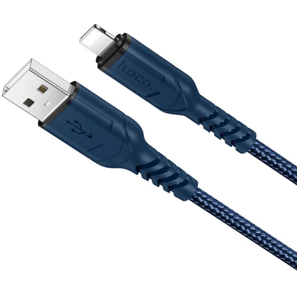 Фото - Кабель HOCO X59 USB to iP 2.4A, 1m Blue (6931474744883)