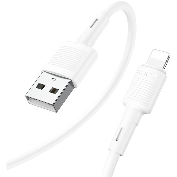 Фото - Кабель HOCO X83 USB to iP 2.4A, 1m, PVC, PVC White (6931474770875) Фото - Кабель HOCO X83 USB to iP 2.4A, 1m, PVC, PVC White (6931474770875)