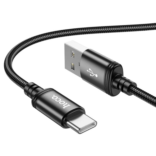 Фото - Кабель HOCO X89 Wind USB - USB Type-C (M/M), 1 м, Black (6931474784360)