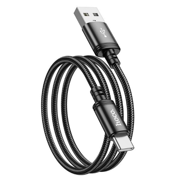 Фото - Кабель HOCO X89 Wind USB - USB Type-C (M/M), 1 м, Black (6931474784360)