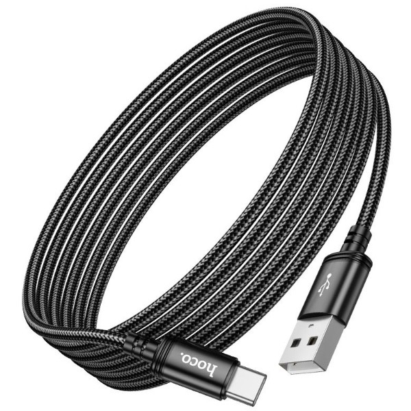 Фото - Кабель HOCO X91 Radiance charging data cable for Type-C 3M Black (6931474788726)