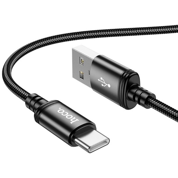 Фото - Кабель HOCO X91 Radiance charging data cable for Type-C 3M Black (6931474788726)